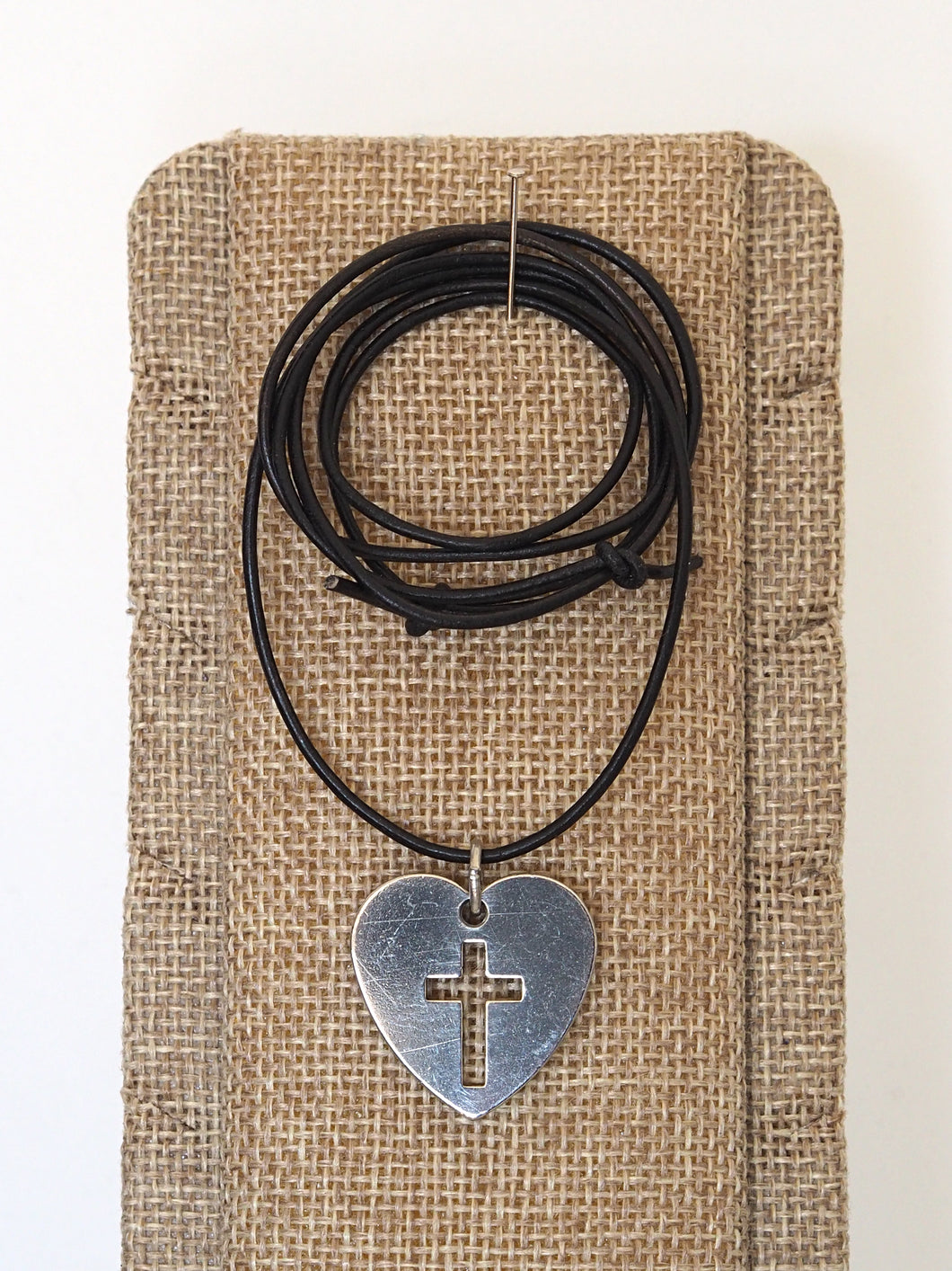 Stainless Cross Heart Necklace